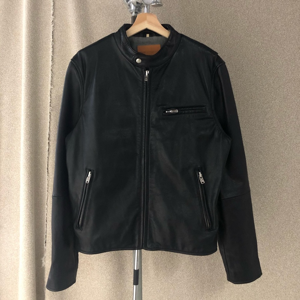 Levi’s made&crafted leather single riders jacket.